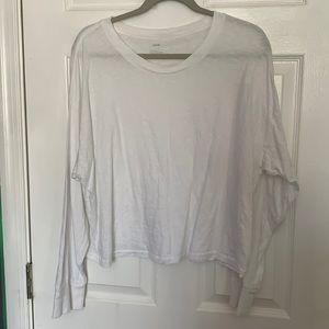Aerie long sleeve cropped boyfriend tee